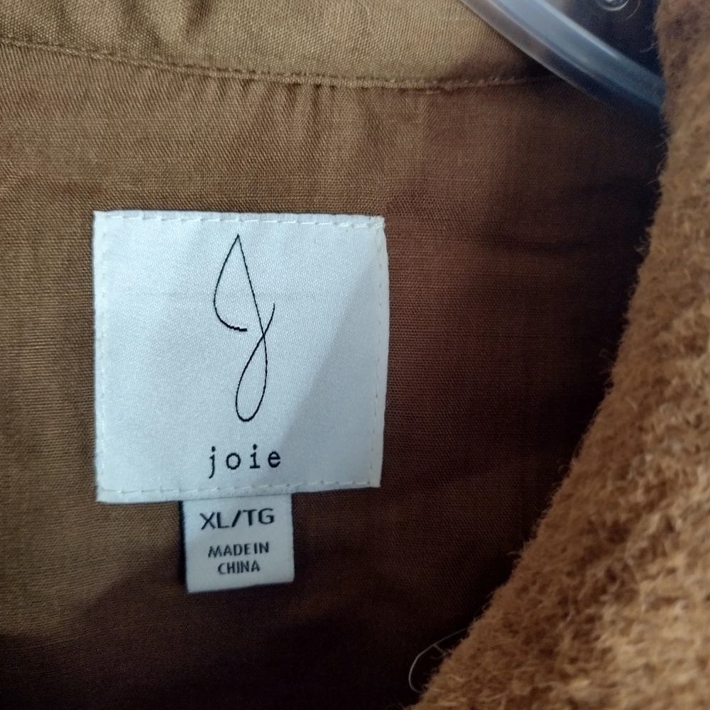 Joie Crop Boucle Tracker Soft Button Down Jacket … - image 5